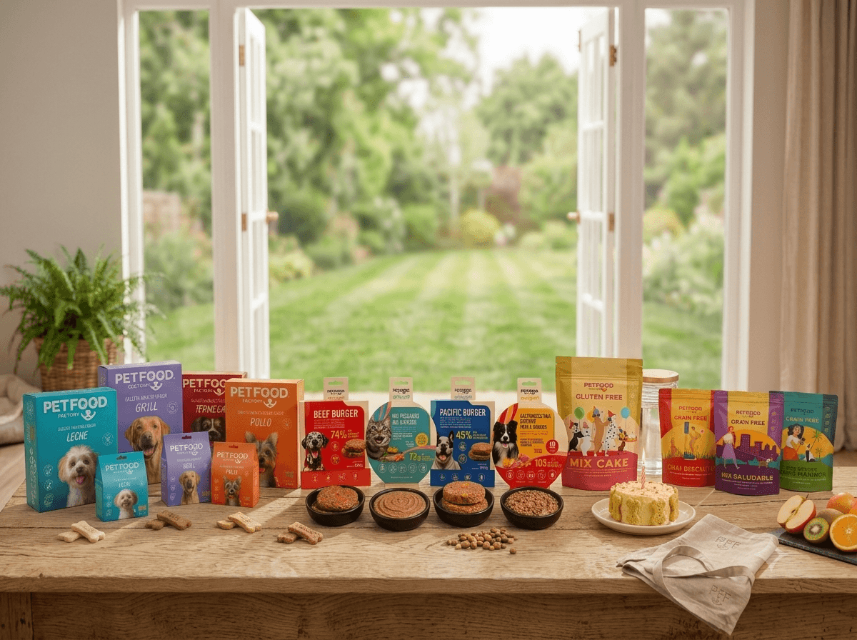 Línea completa de productos Pet Food Factory